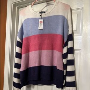 Brand New cute colorblock stripped sweater